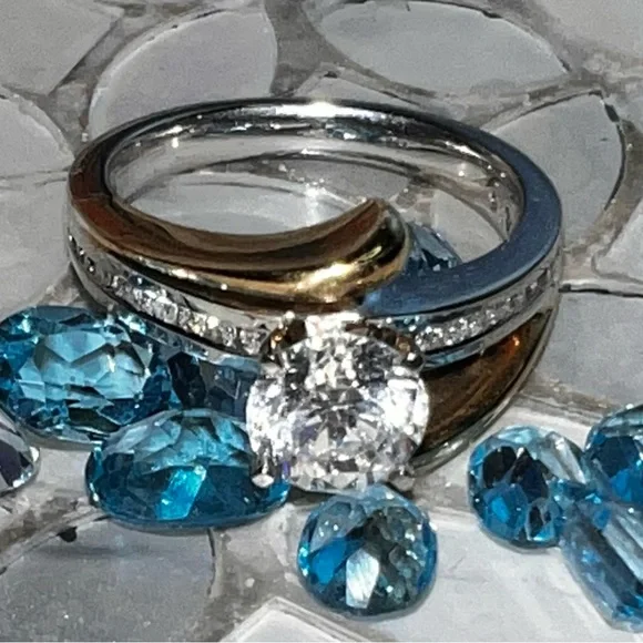 14K Gold 1.70ct Diamond & Sapphire? Ring - Picture 15 of 15